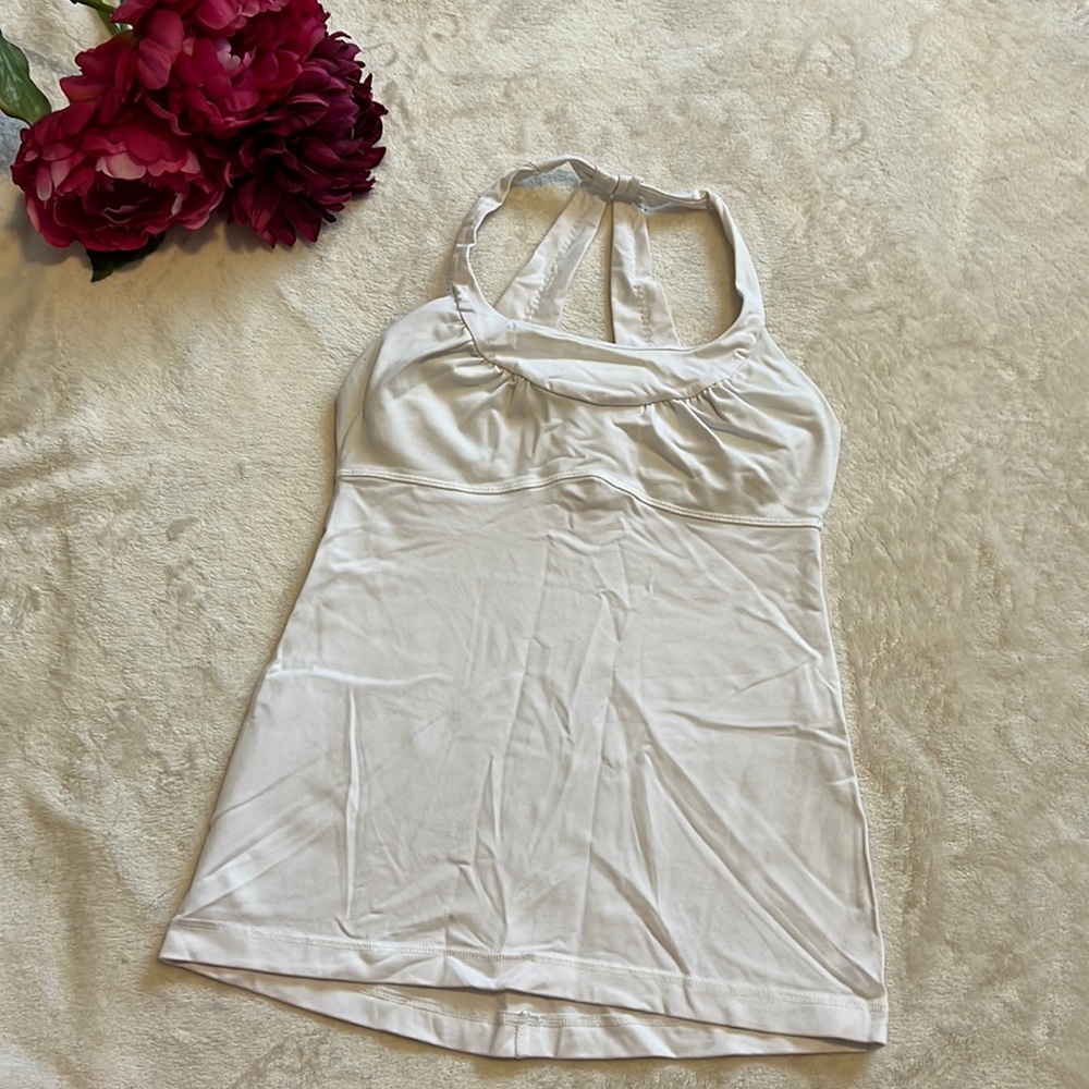 {Lululemon} White Racerback Top